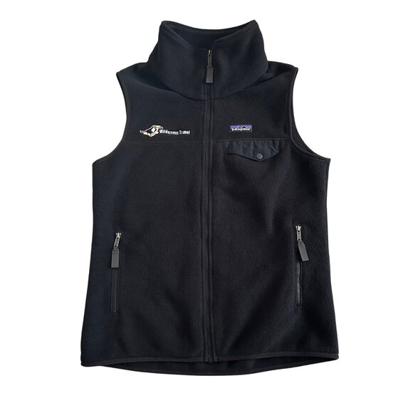 Patagonia Synchilla Mens Sz Medium Fleece Vest Black M Zip Up/Pockets - Picture 1 of 8
